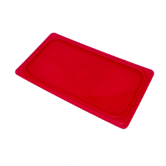 Cambro 1/3 Red Polypropylene GN Lid *Halal Light Branches Only*